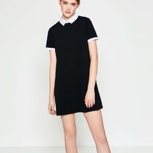 Zara white and black mini dress